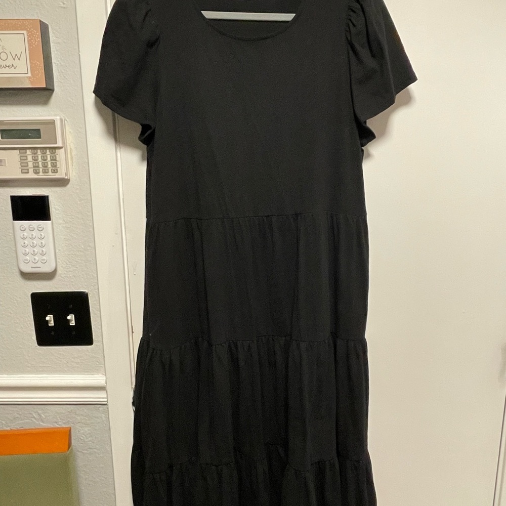 riley & ray black womens maxi dress, size XL